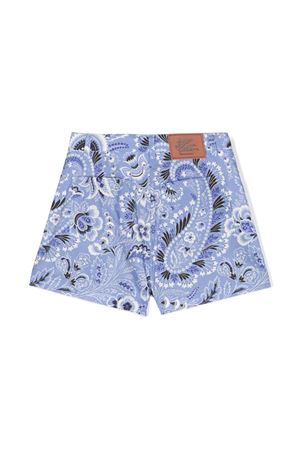 shorts in cotone blu ETRO KIDS | GU6B49P0417654AV